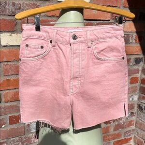 Zara Light Pink Denim Shorts size 4